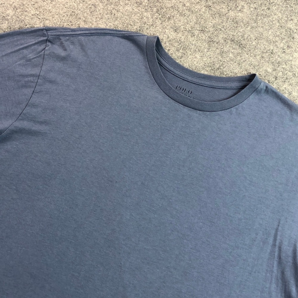 Polo Ralph Lauren Mens T-Shirt Large Blue Classic Fit Cotton Pony Logo